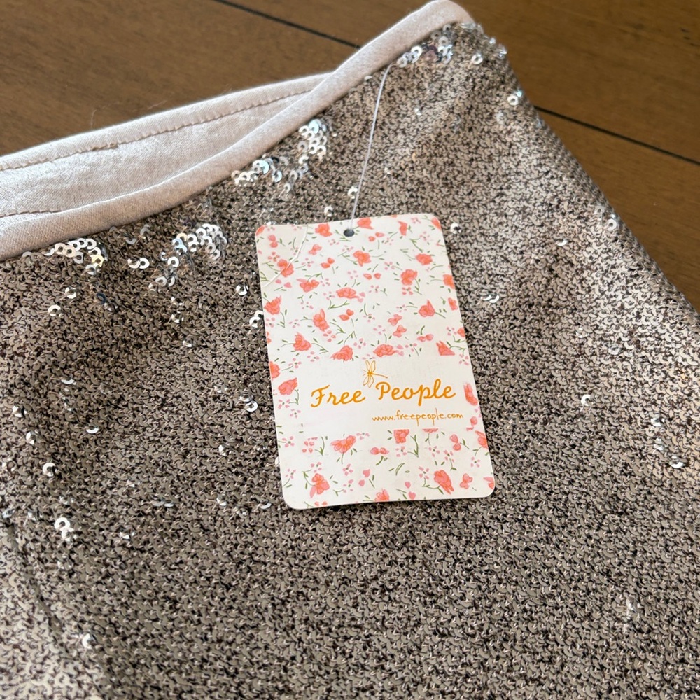 NWT Free  People The Minx Metallic Sequin Flare Pants! ✨ - Picture 6 of 10